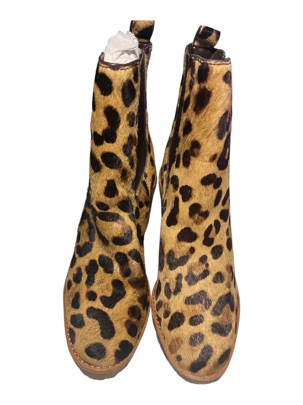 Ralph Lauren Leopard-Print Chelsea Booties - Brown & Black